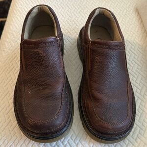 Dr. Doc Martens 11198 Men's 7 Brown Leather Slip on Shoes Loafers Outdoor Comfor